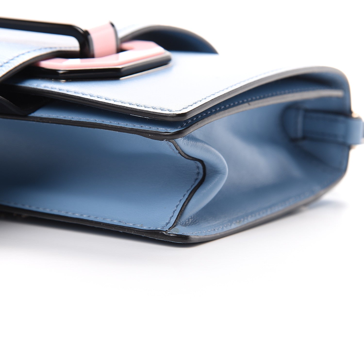 Prada City Calf Plex Ribbon Bag Astrale Rosa 9 of 9
