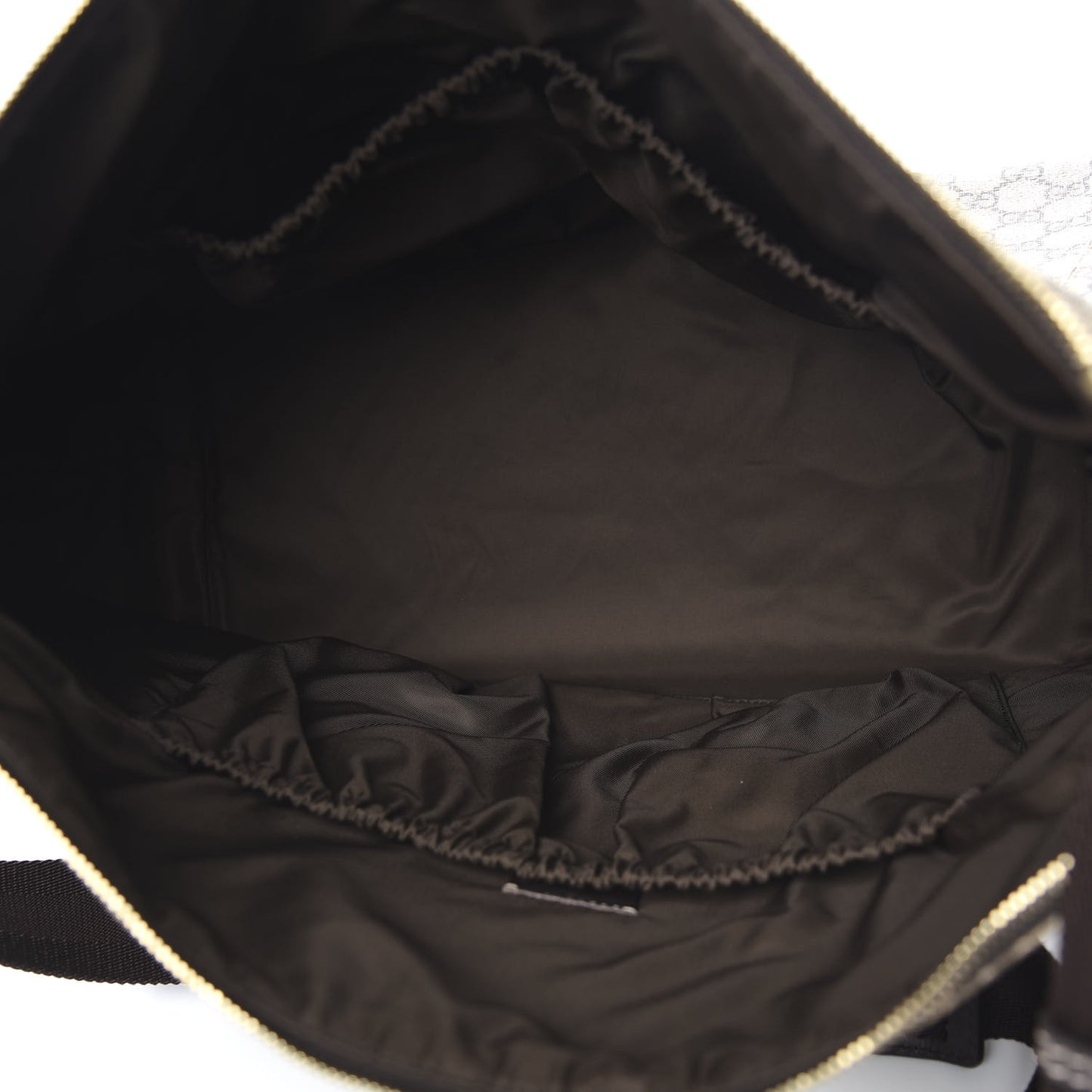 GG Plus Monogram Diaper Messenger Bag Dark Brown