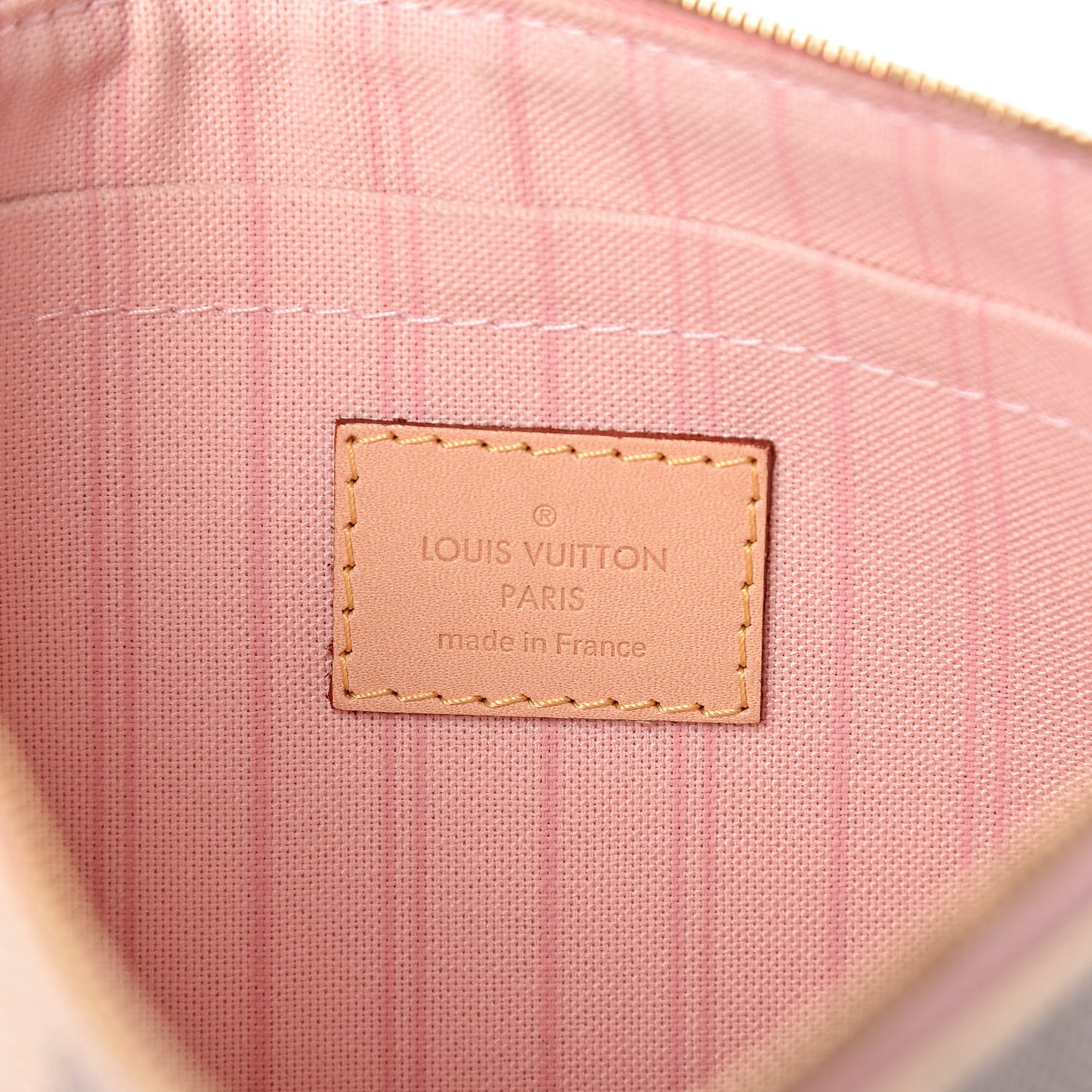 Damier Azur Neverfull MM GM Pochette Rose Ballerine