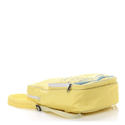 Gucci Nylon Twill Blind For Love Interlocking G Backpack Pastel Yellow Multicolor 3 of 10