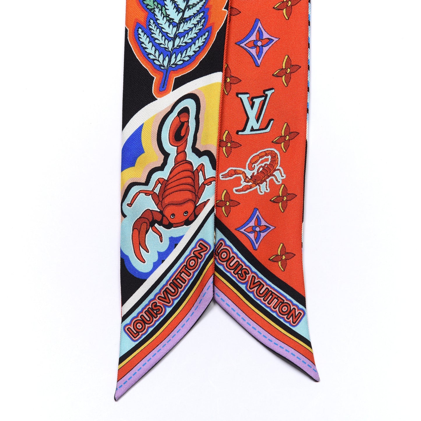 Silk Monogram Astro Scorpio Bandeau Red