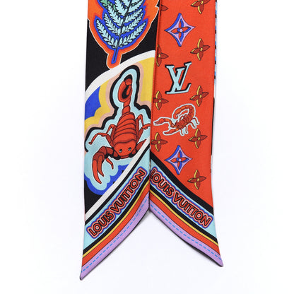 Louis Vuitton Silk Monogram Astro Scorpio Bandeau Red 2 of 3