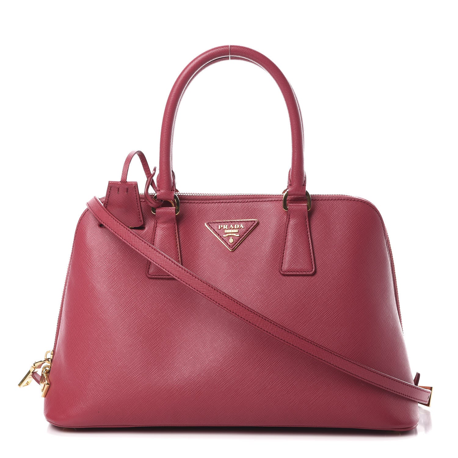 Prada Saffiano Lux Medium Promenade Tote Peonia 1 of 17