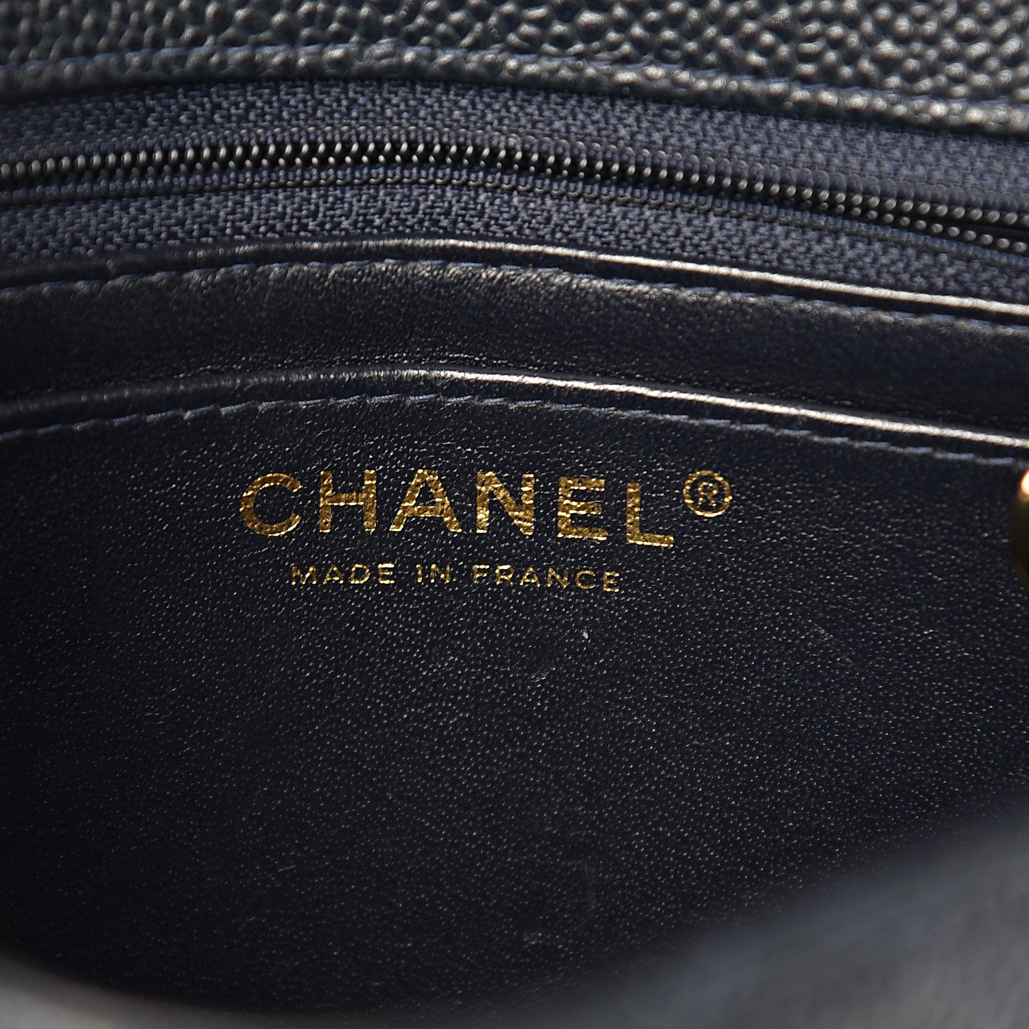 Chanel Caviar Quilted Mini Square Flap Navy 5 of 11
