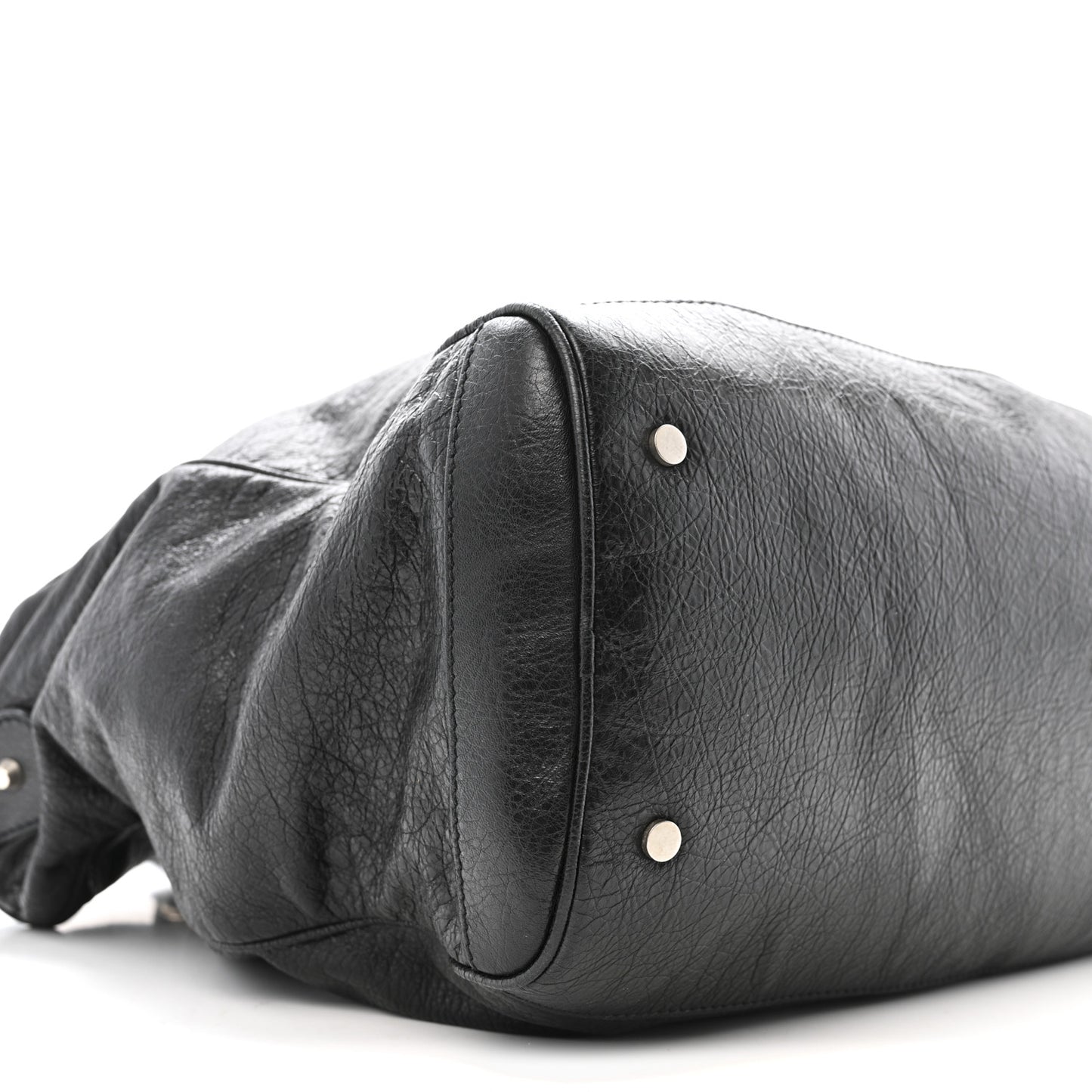 Agneau Classic Silver Hardware Weekender Black