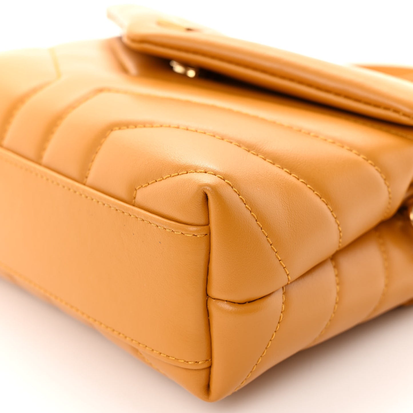 Calfskin Y Quilted Monogram Toy Loulou Crossbody Bag Cheddar
