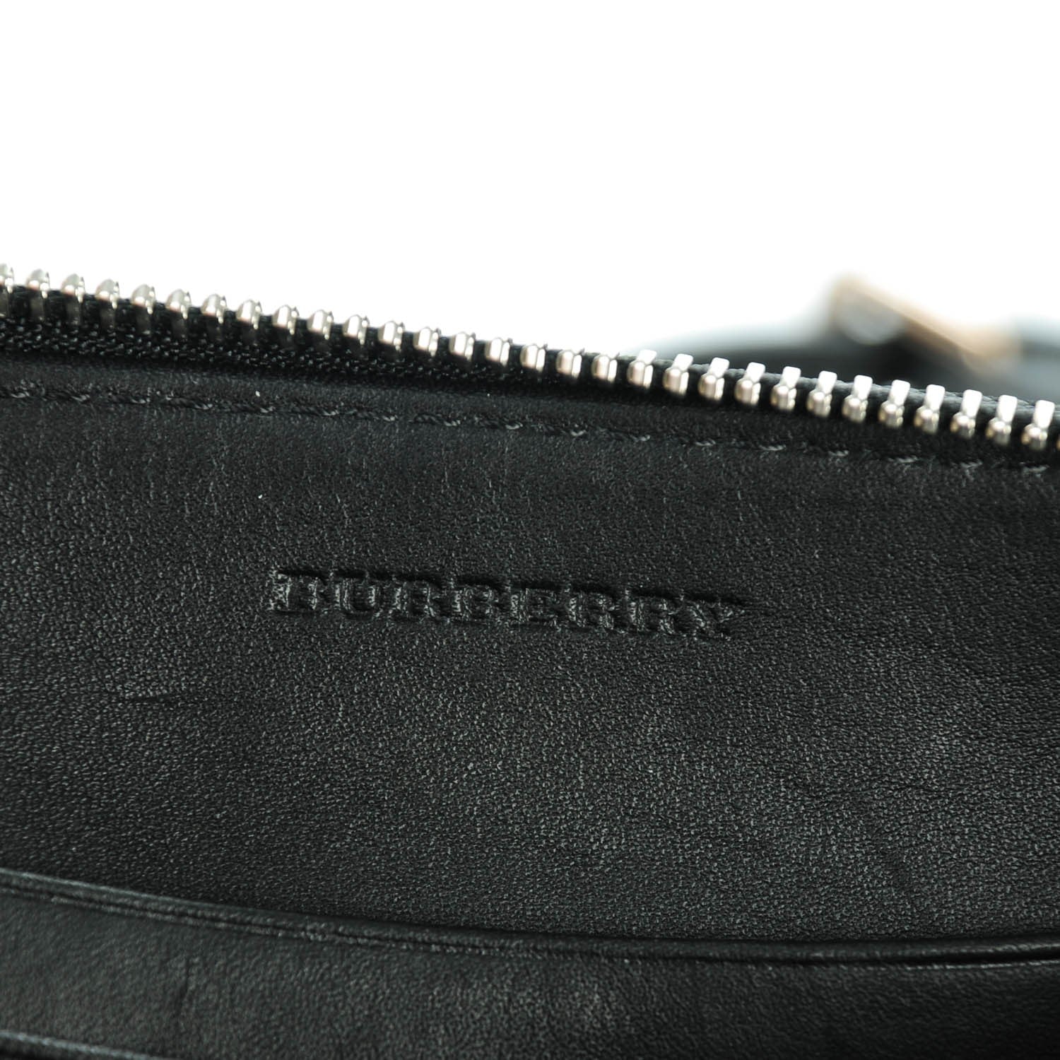 Burberry Mega Check Peyton Crossbody Clutch Bag Black 6 of 8
