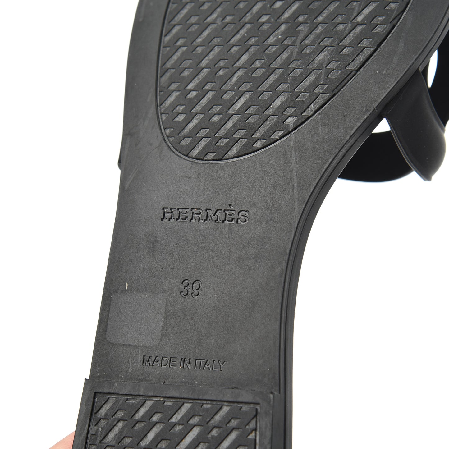 Rubber Aloha Sandals 39 Black