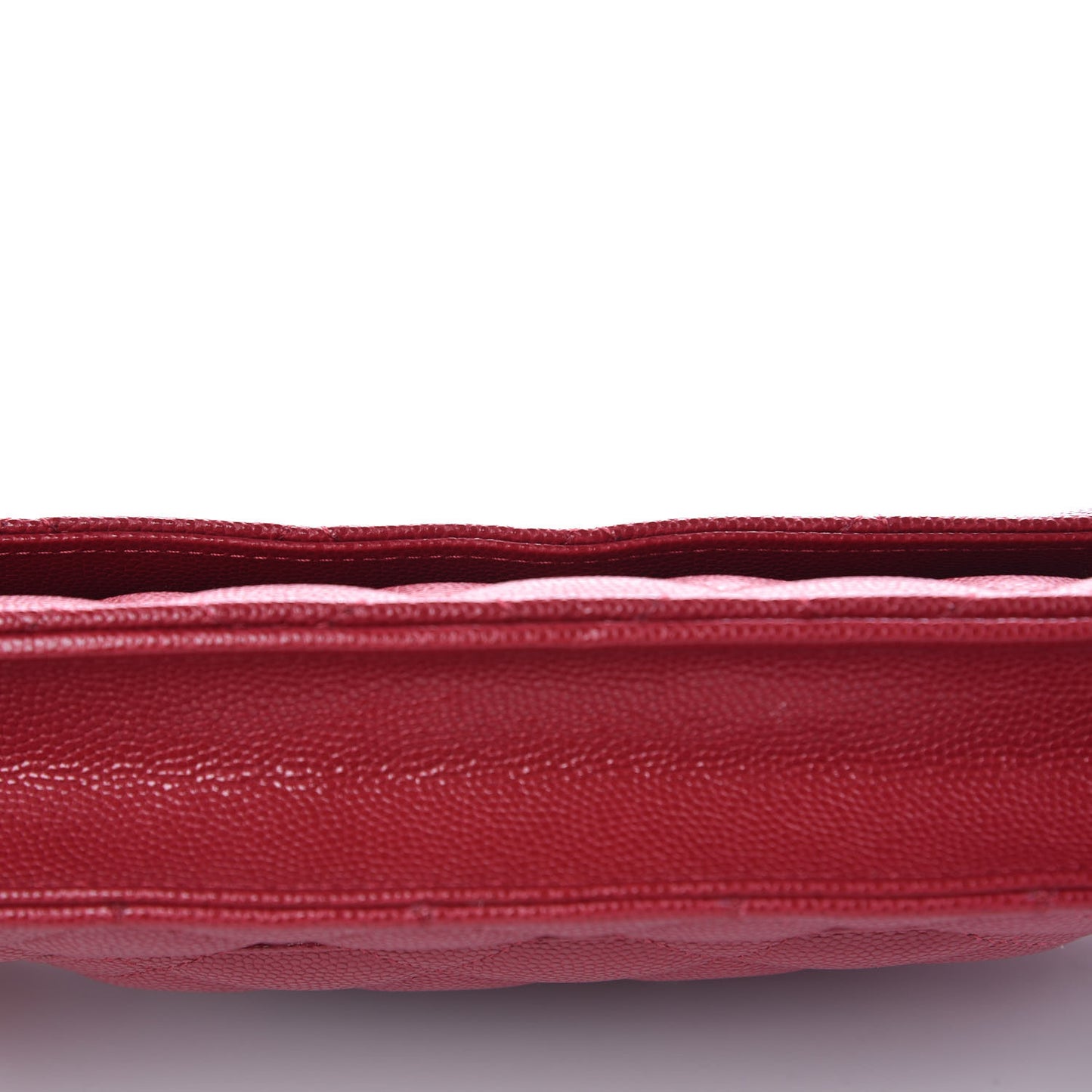 Caviar Quilted Wallet on Chain WOC Pink