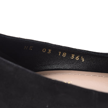 Christian Dior Suede Studded Dioramour Pumps 36.5 Black Gold 8 of 10