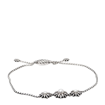 David Yurman Sterling Silver Pearl Starburst Bracelet 1 of 5