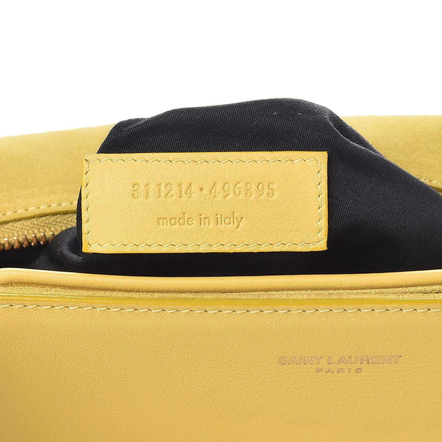 Saint Laurent Calfskin Classic Y Satchel Yellow 7 of 15