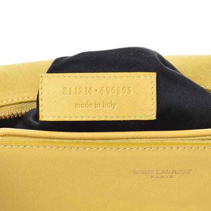Saint Laurent Calfskin Classic Y Satchel Yellow 7 of 15