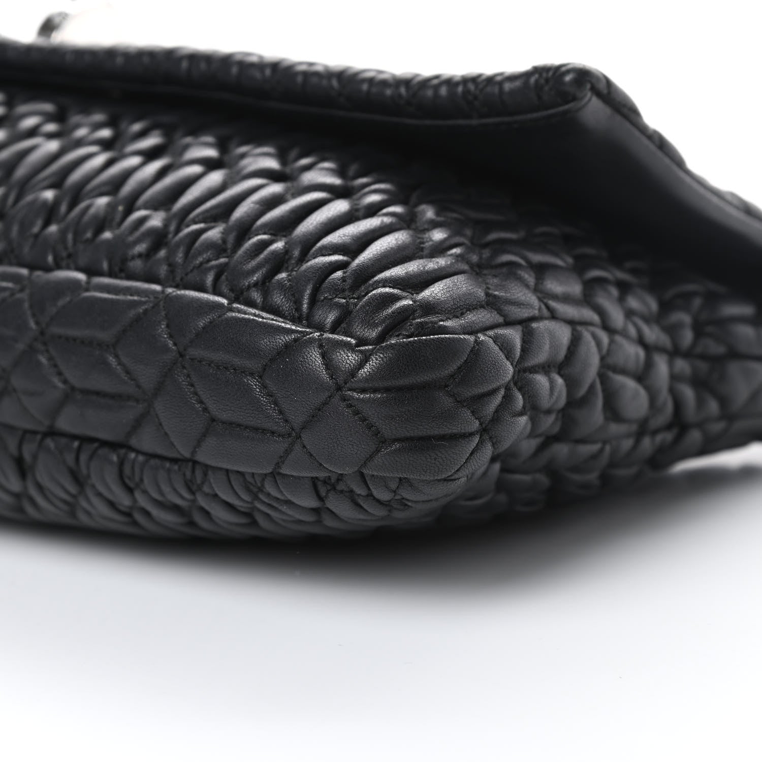 Miu Miu Nappa Matelasse Crystal Flap Clutch Black 11 of 15