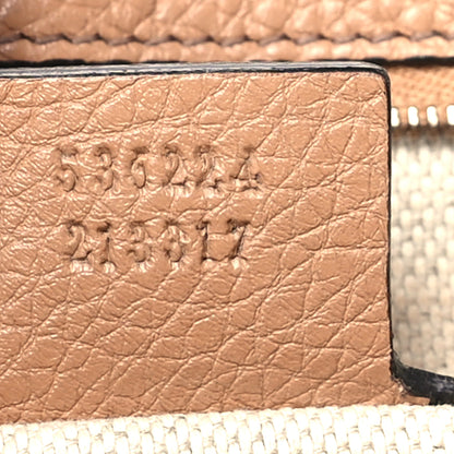 Gucci Pebbled Calfskin Medium Soho Flap Crossbody Camelia 7 of 10