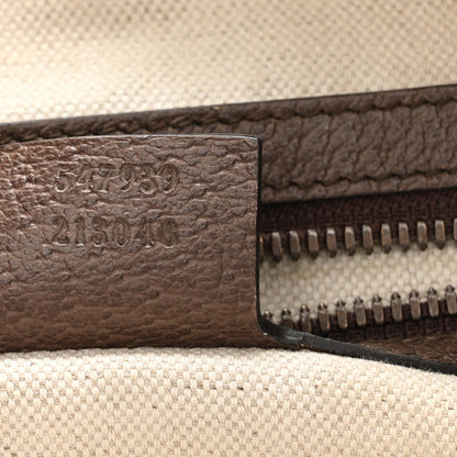 Gucci GG Supreme Monogram Web Ophidia Half Moon Hobo Brown 7 of 10