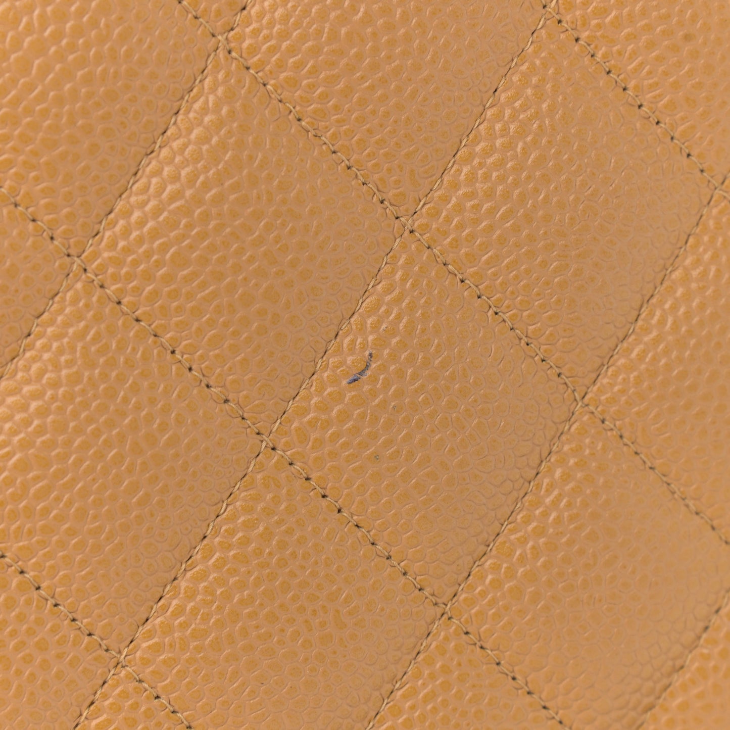 Caviar Quilted Jumbo Single Flap Beige