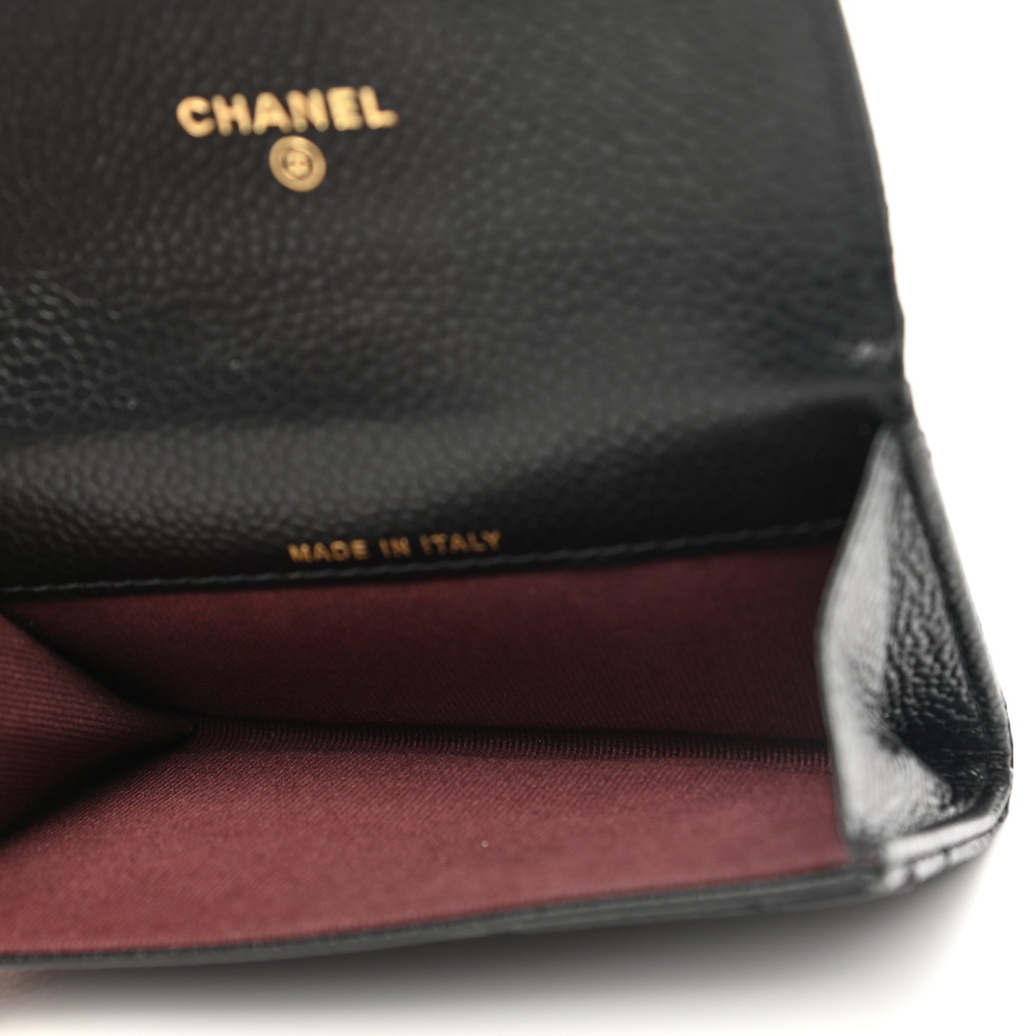Chanel Caviar Quilted Flap Card Holder Wallet Black 5 of 9