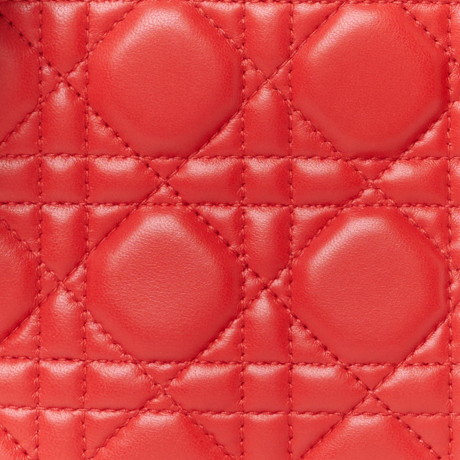 Christian Dior Lambskin Cannage Small Lucky Badges My Lady Dior Red 8 of 10