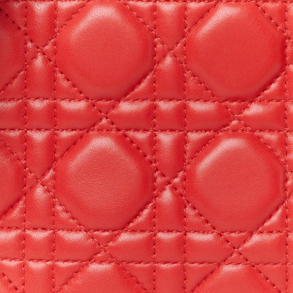 Christian Dior Lambskin Cannage Small Lucky Badges My Lady Dior Red 8 of 10