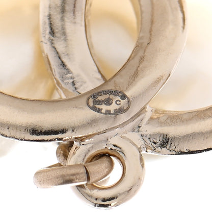 Chanel Pearl CC Heart Drop Earrings Gold 4 of 4