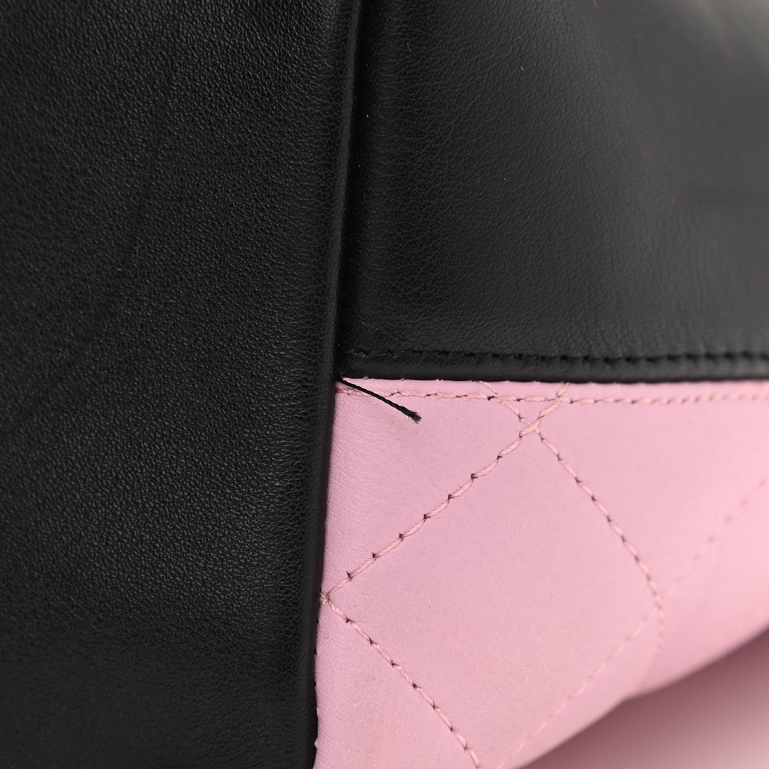Chanel Calfskin Quilted Medium Cambon Tote Pink Black 12 of 17