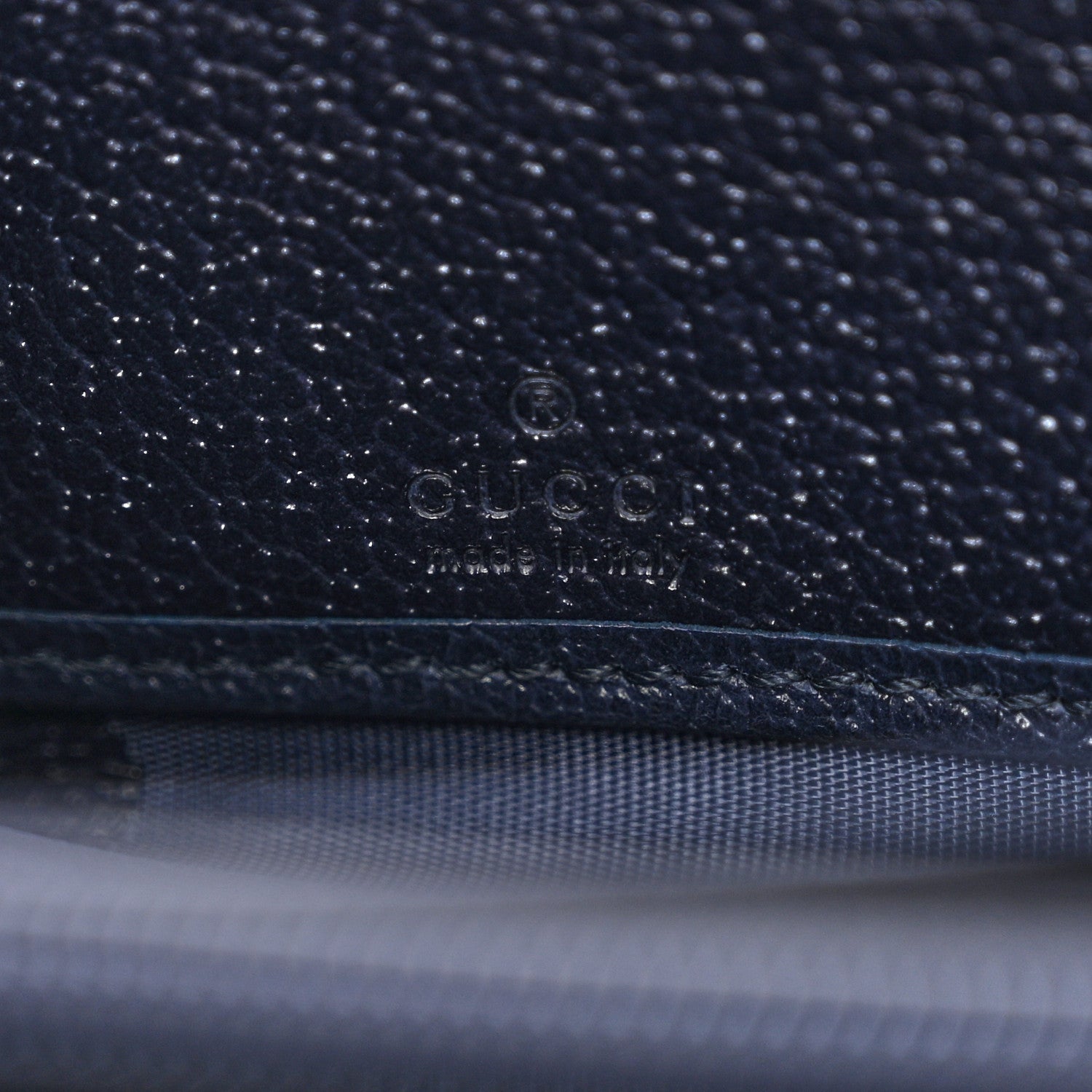 Gucci GG Supreme Monogram Textured Dollar Calfskin Web Ophidia Zip Around Wallet Beige Blue 6 of 8