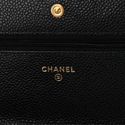 Chanel Caviar Quilted Wallet On Chain WOC Black 6 of 14