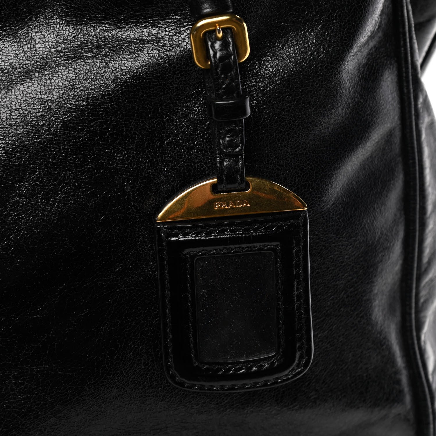 Prada Vitello Shine Tote Black 13 of 15