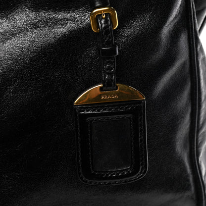 Prada Vitello Shine Tote Black 13 of 15