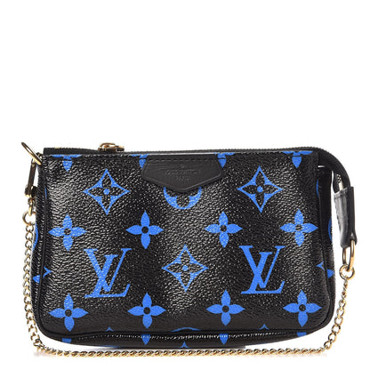 Louis Vuitton Colored Monogram Mini Pochette Accessories Blue Black 1 of 6