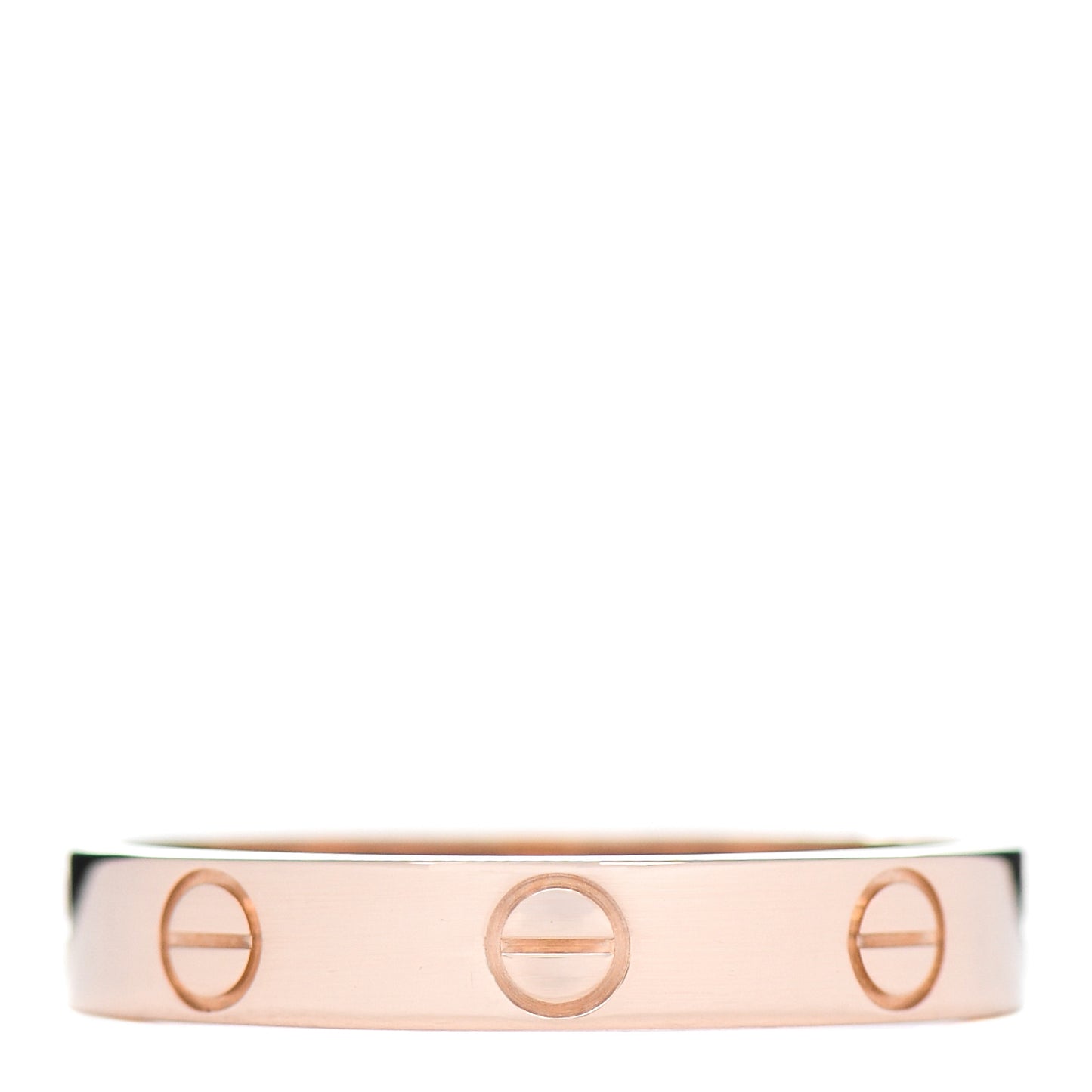 18K Pink Gold 3.5mm LOVE Wedding Band Ring 55 7.25