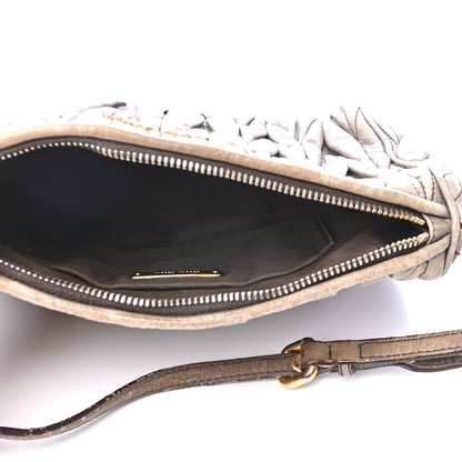 Miu Miu Leather Matelasse Lux Shoulder Bag Argilla 4 of 5