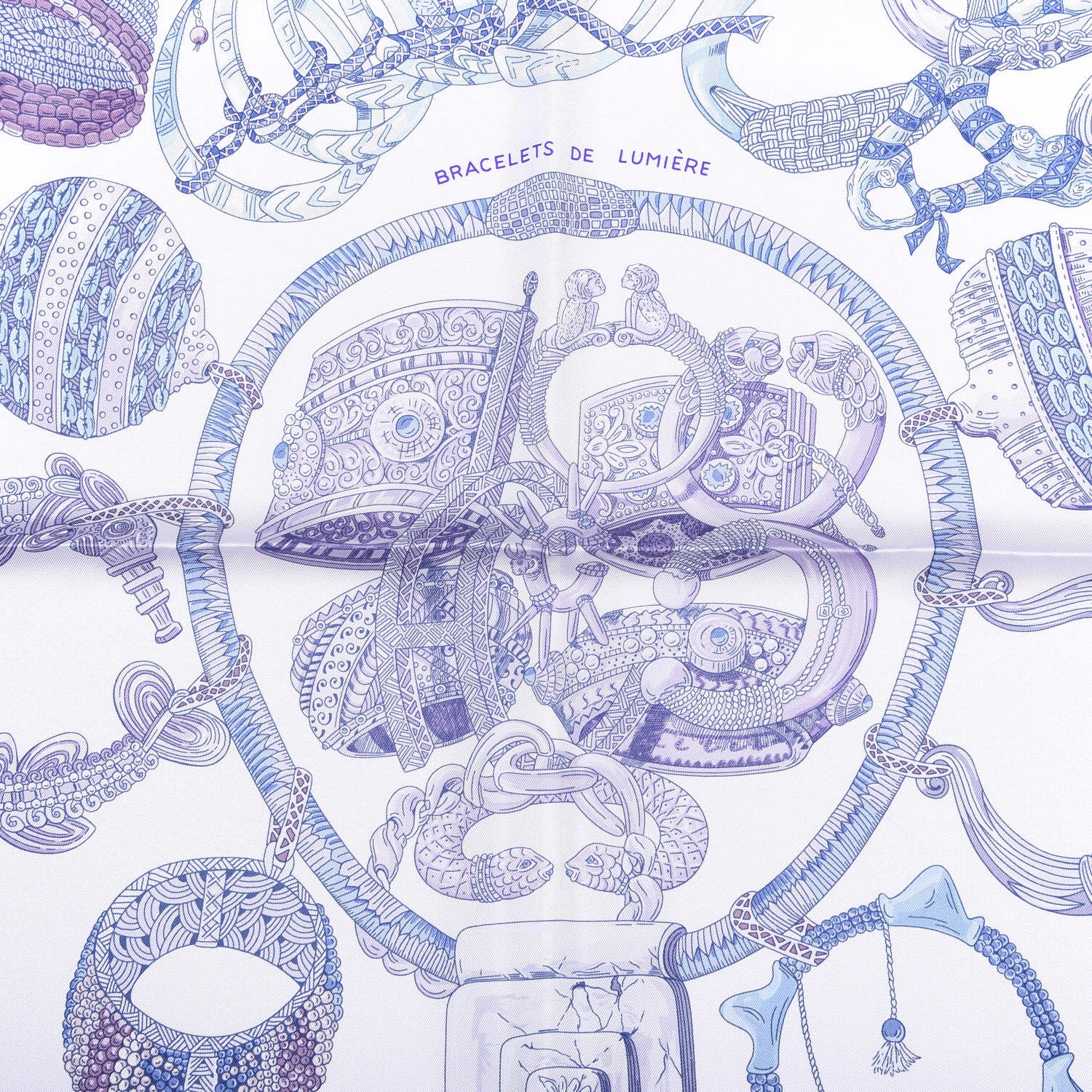 Hermes Silk Bracelets de Lumiere Scarf 90 2 of 4