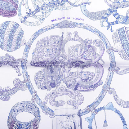 Hermes Silk Bracelets de Lumiere Scarf 90 2 of 4