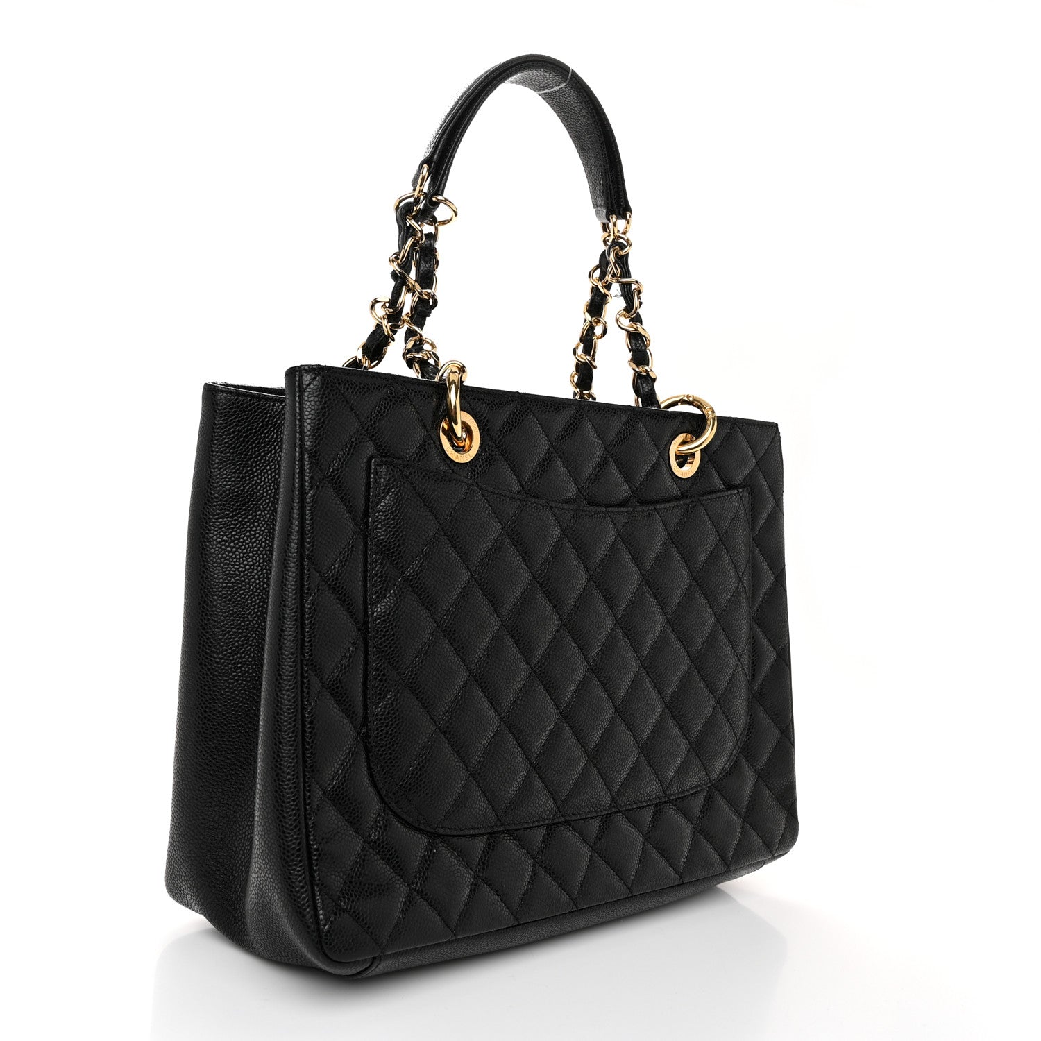 Chanel Caviar Quilted Grand Shopping Tote GST Black 3 of 11