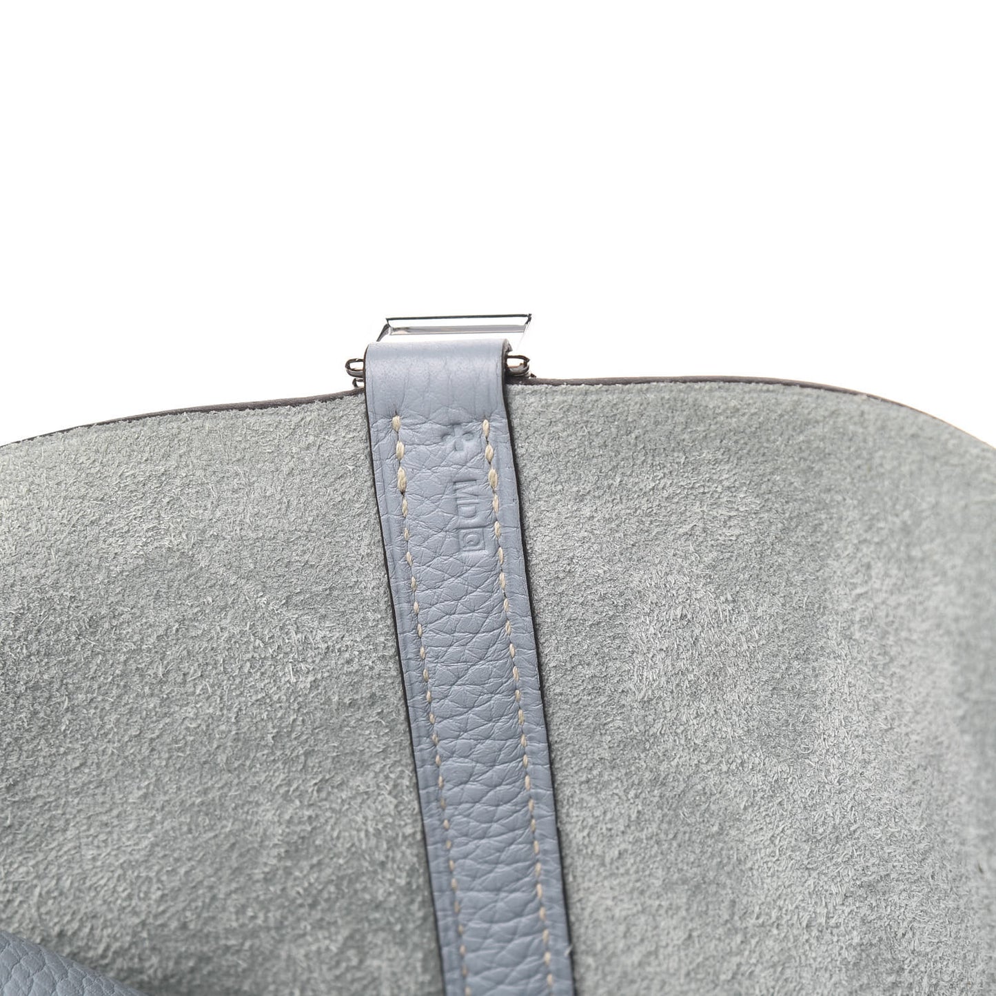 Taurillon Clemence Picotin Lock 22 MM Bleu Lin