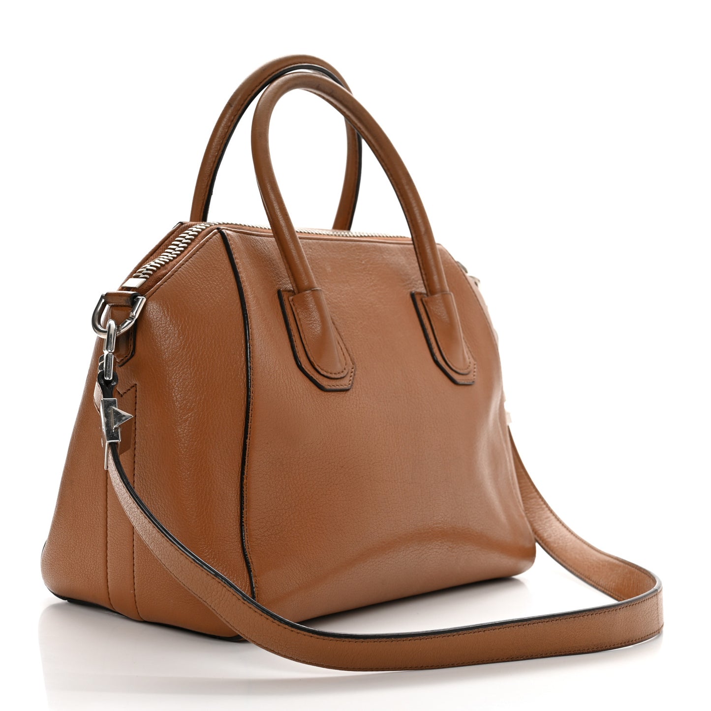 Sugar Goatskin Small Antigona Cognac