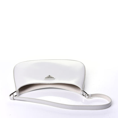 Prada Spazzolato Cleo Shoulder Bag White 9 of 9