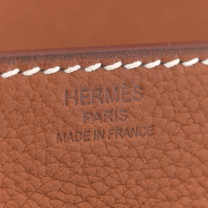 Hermes Barenia Faubourg Kelly Messenger PM Fauve 6 of 12