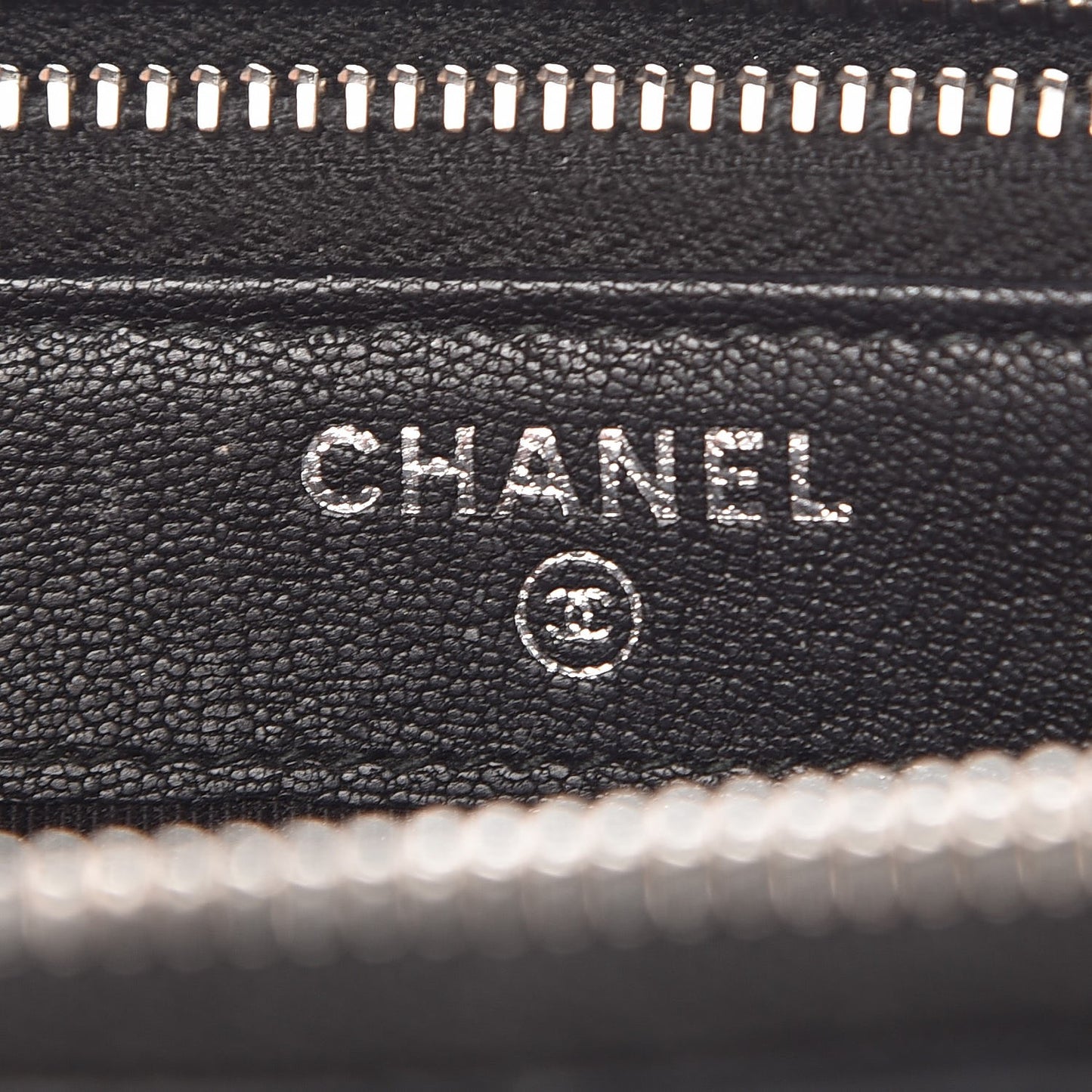 Lambskin Quilted CC Box Clutch With Chain Black