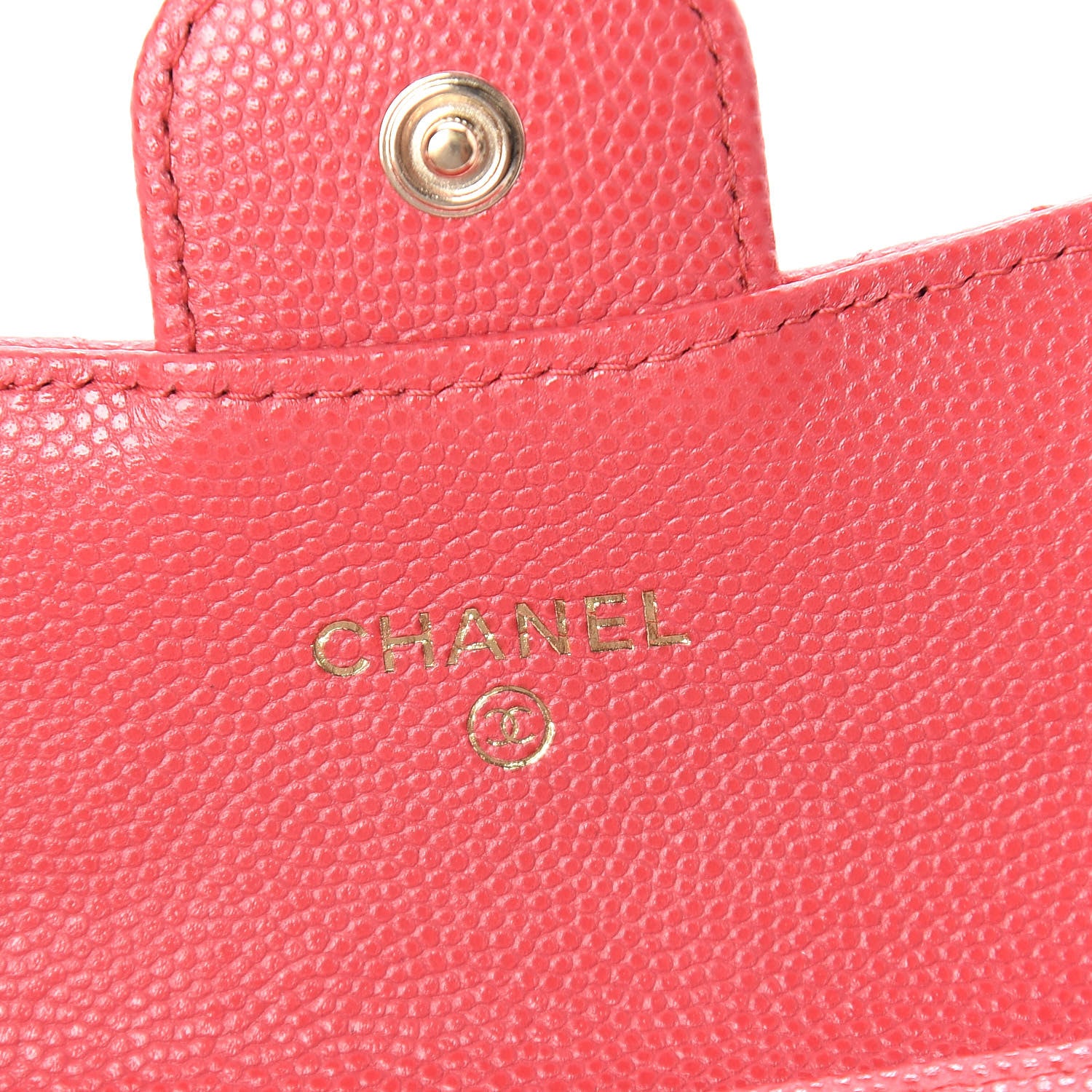 Chanel Caviar Quilted Flap Card Holder Wallet Pink 6 of 11