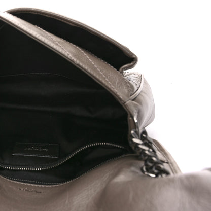 Saint Laurent Crinkled Calfskin Matelasse Monogram Medium Niki Chain Satchel Light Taupe 5 of 8