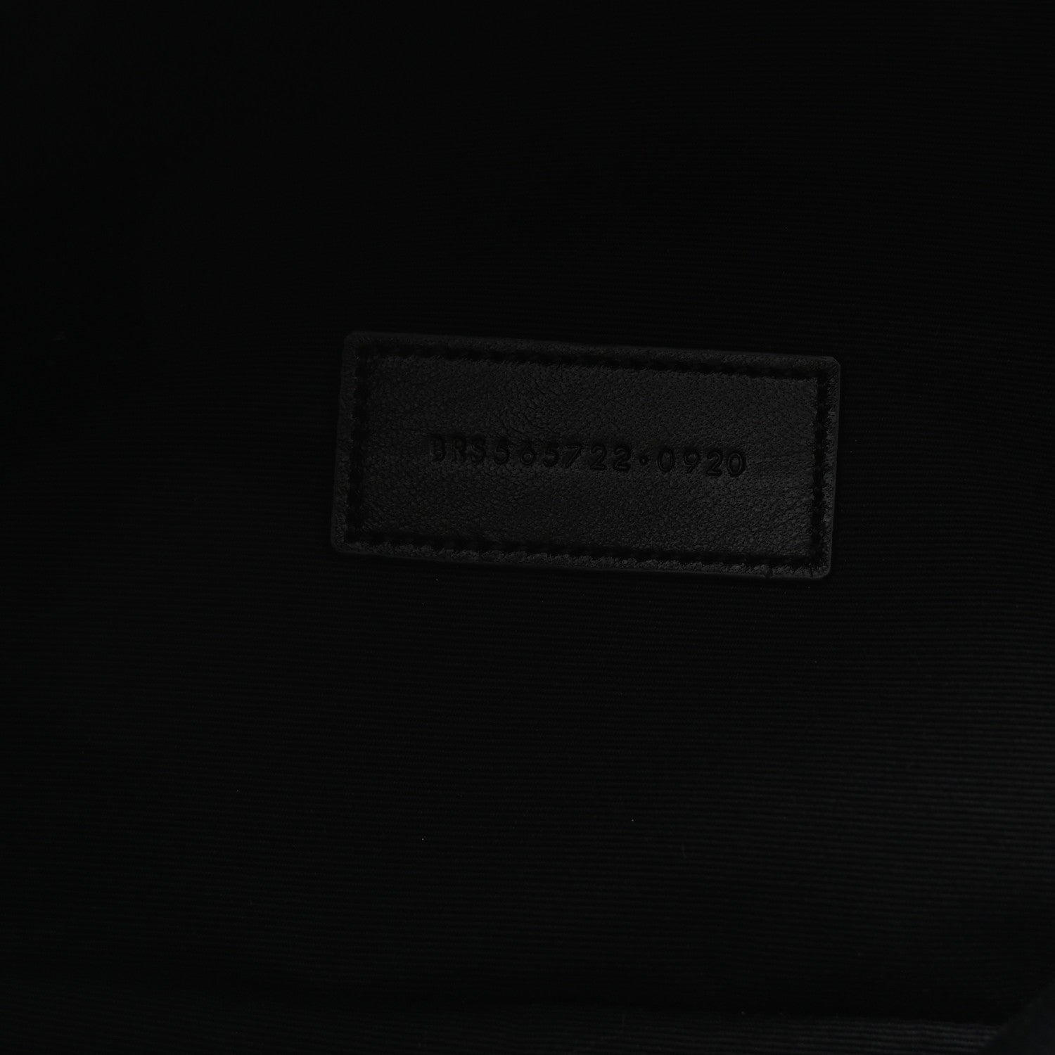 Saint Laurent Raffia Calfskin Rive Gauche Zipped Pouch Naturale Black 7 of 7