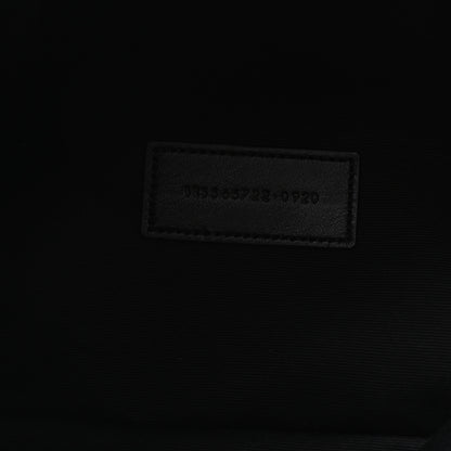 Saint Laurent Raffia Calfskin Rive Gauche Zipped Pouch Naturale Black 7 of 7