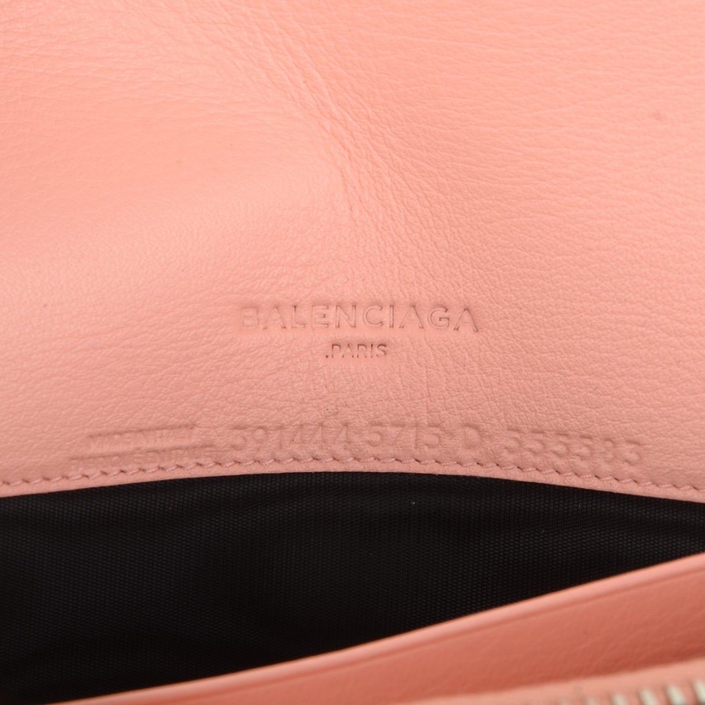 Calfskin Papier Money Convertible Clutch Vieux Rose