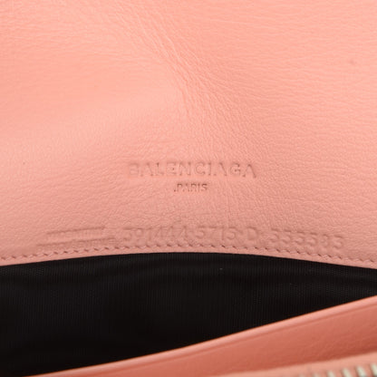 Balenciaga Calfskin Papier Money Convertible Clutch Vieux Rose 6 of 6
