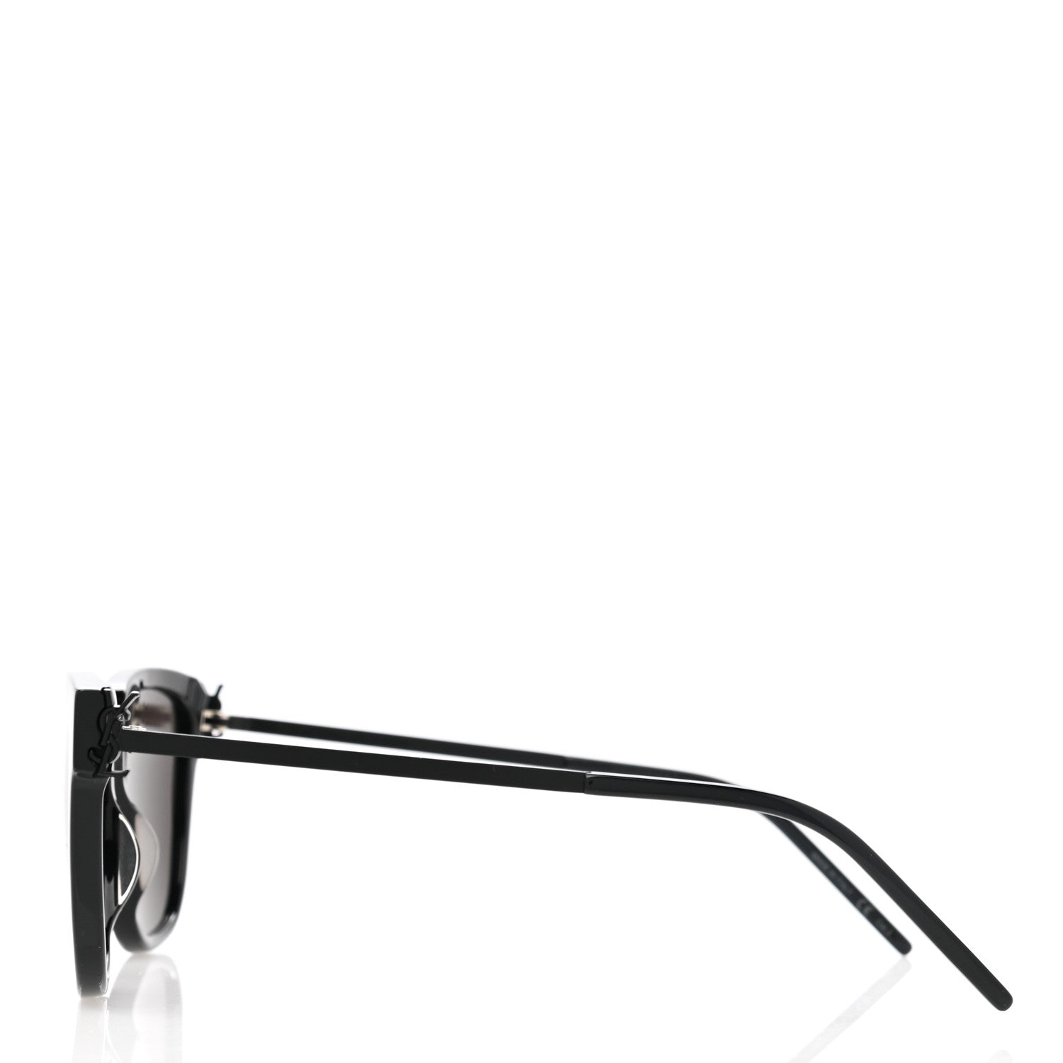 Saint Laurent Square Acetate Metal SLM48S Sunglasses Black 3 of 8