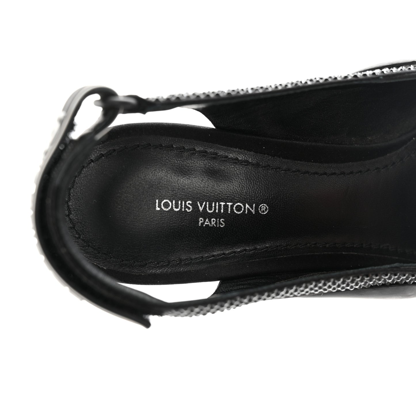 Satin Embellished Archlight Slingback Pumps 38 Black