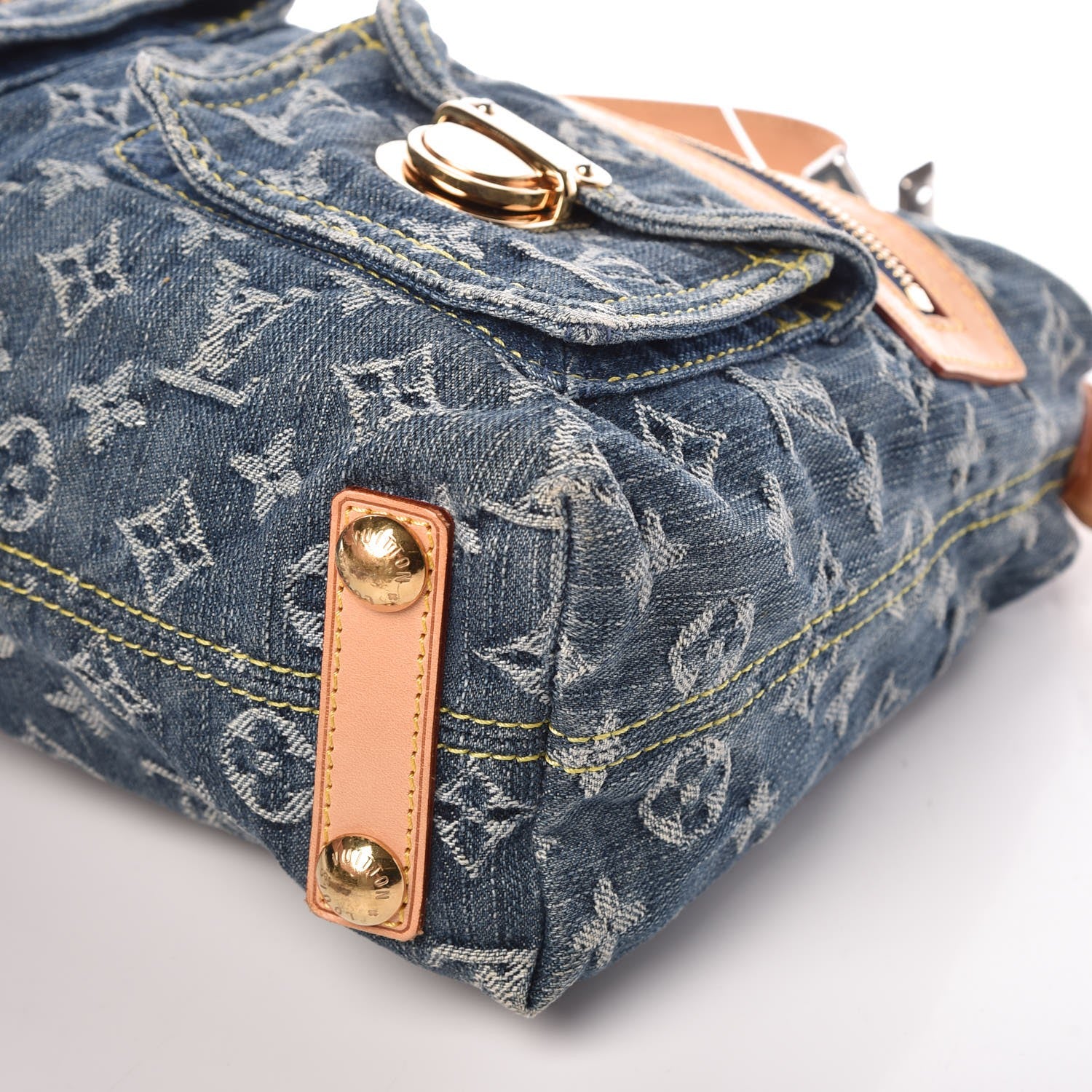 Louis Vuitton Monogram Denim Baggy PM Blue 9 of 9